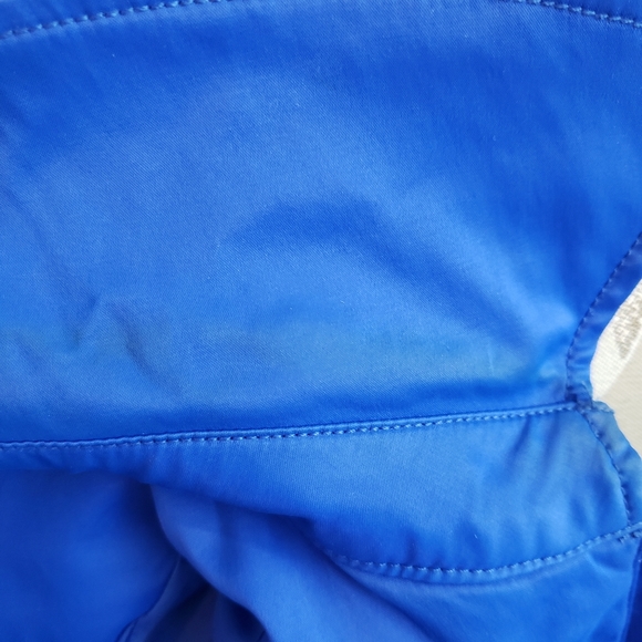 Blue Ruffled Satiny Finish Jacket - Picture 14 of 14